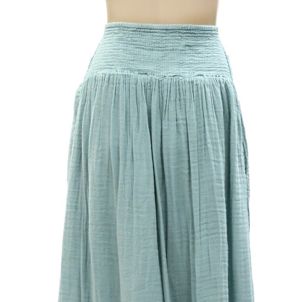 Free People Free-est Augusta Long Skirt Endless Summer Tiered Ruffle M - Picture 9 of 10